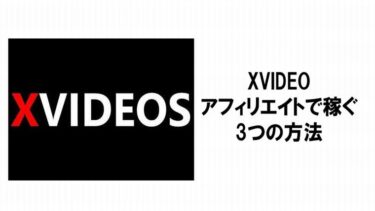 XVIDEOアフィリエイトで収益化（稼ぐ）3つの方法